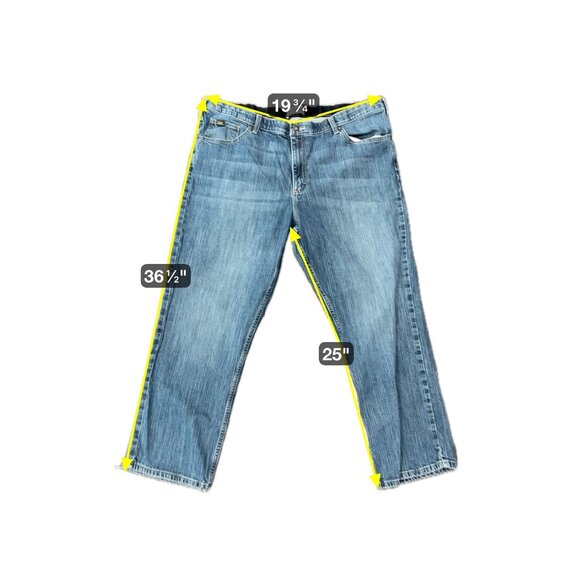 Lee Premium Select Mens Relaxed Straight Leg Jeans Sz 46 Blue Denim - Picture 7 of 10